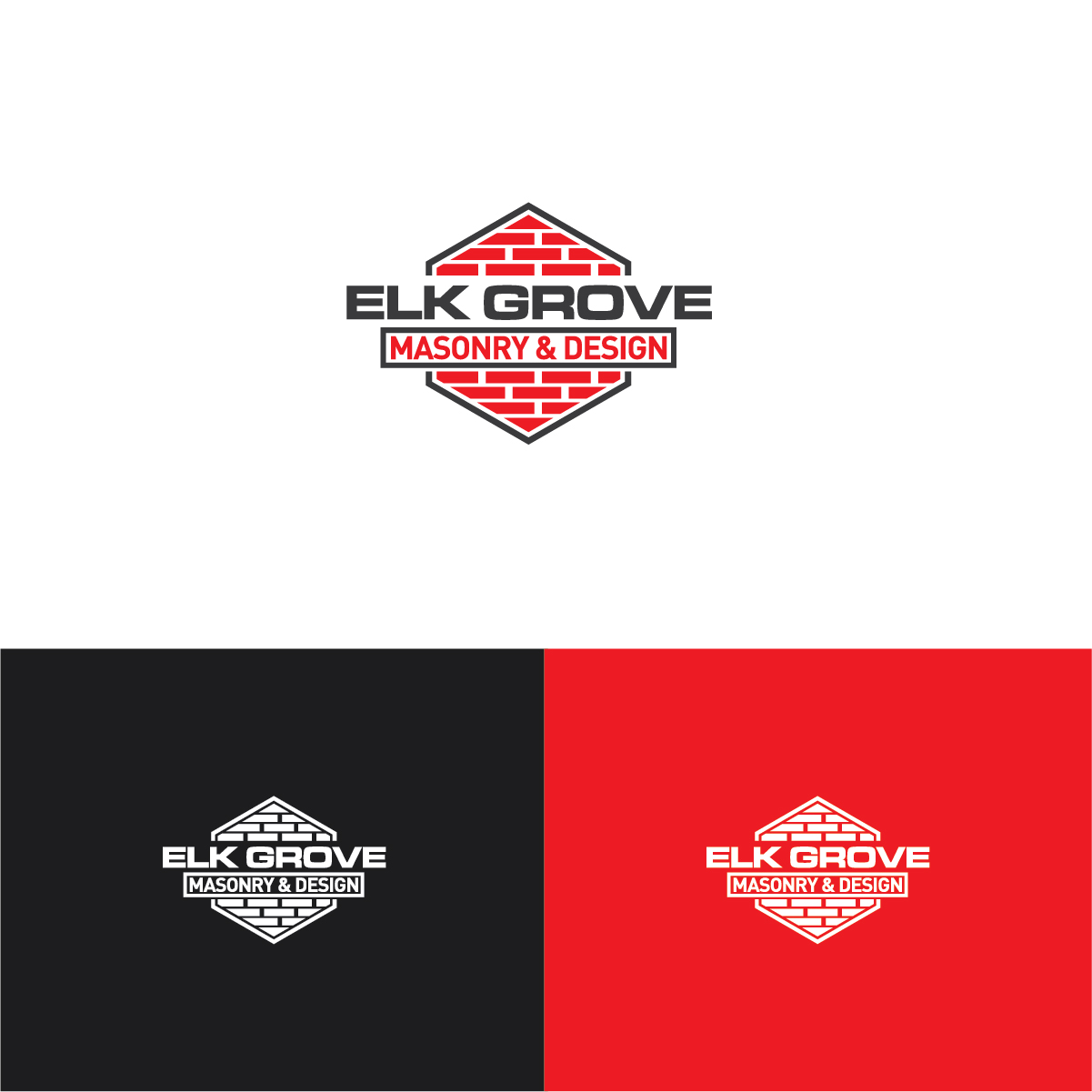 Logo Design by Deziners Zone for Elk Grove Masonry & Design, Inc. | Design #17657028