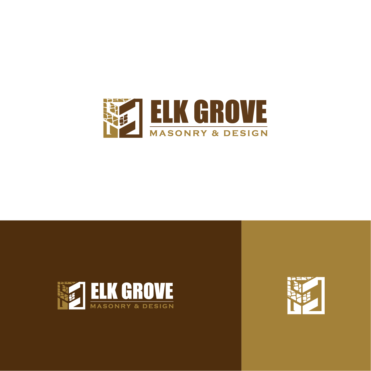 Logo Design by Deziners Zone for Elk Grove Masonry & Design, Inc. | Design #17657055
