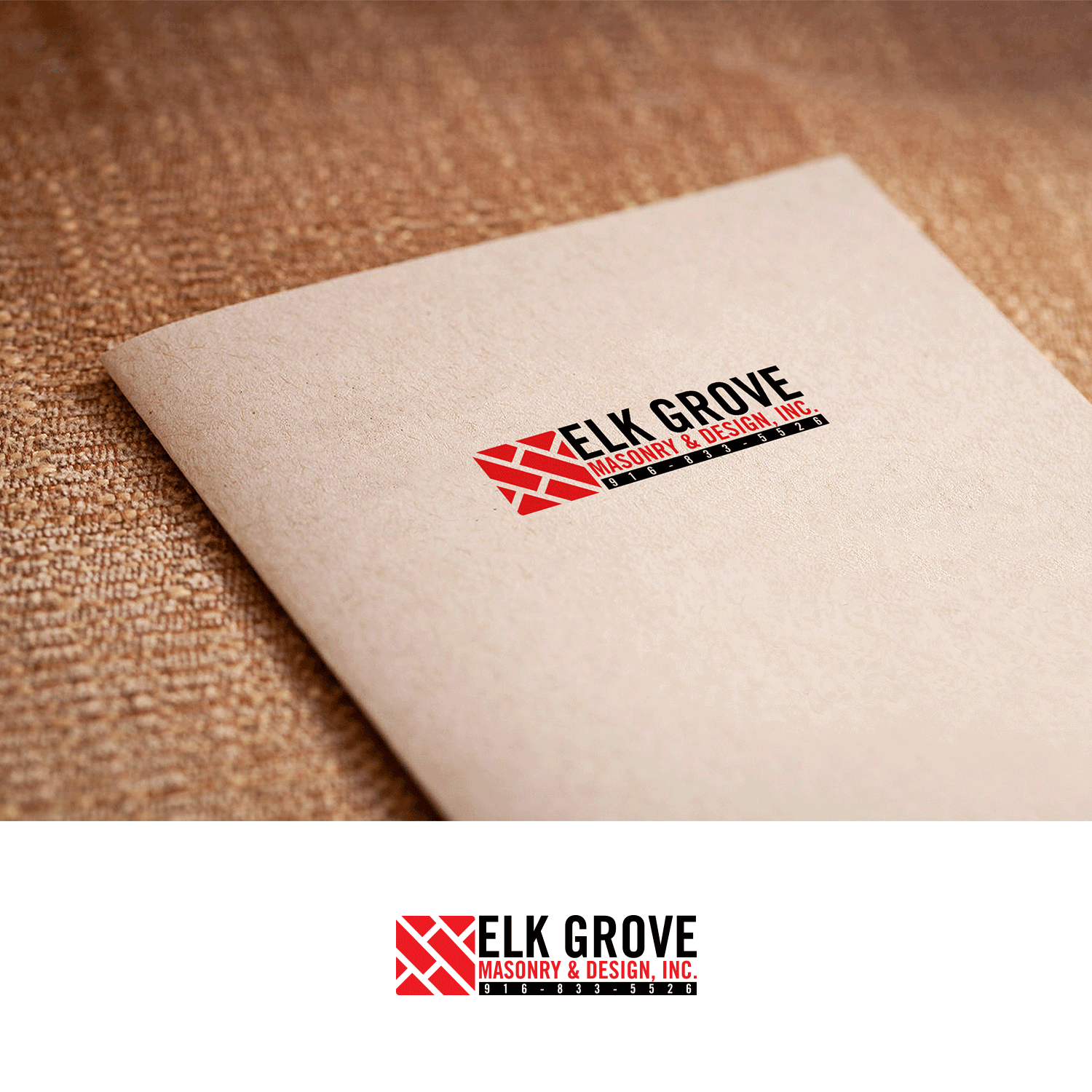Logo Design by DesignDUO for Elk Grove Masonry & Design, Inc. | Design #17645238