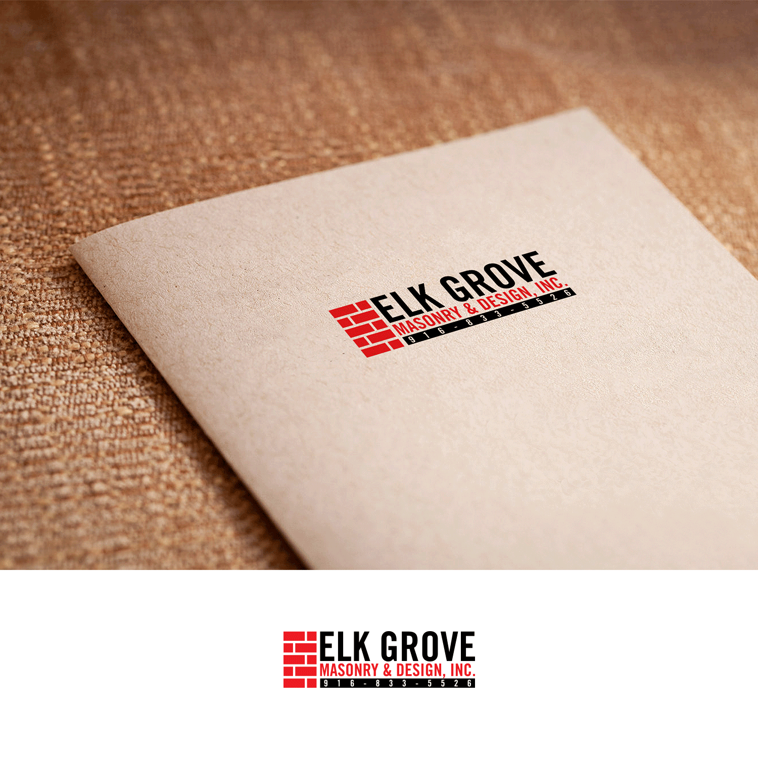 Logo-Design von DesignDUO für Elk Grove Masonry & Design, Inc. | Design #17645244