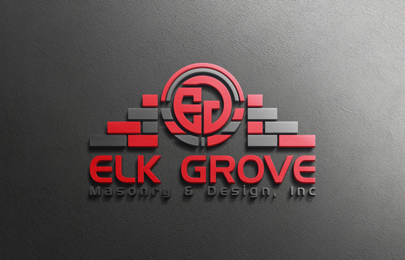 Logo Design by rocklee for Elk Grove Masonry & Design, Inc. | Design #17646873