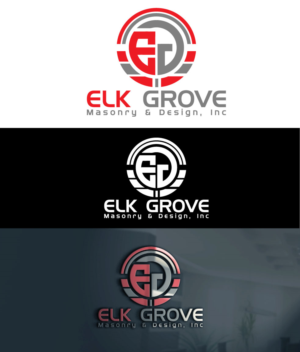 Logo Design by rocklee for Elk Grove Masonry & Design, Inc. | Design: #17653778