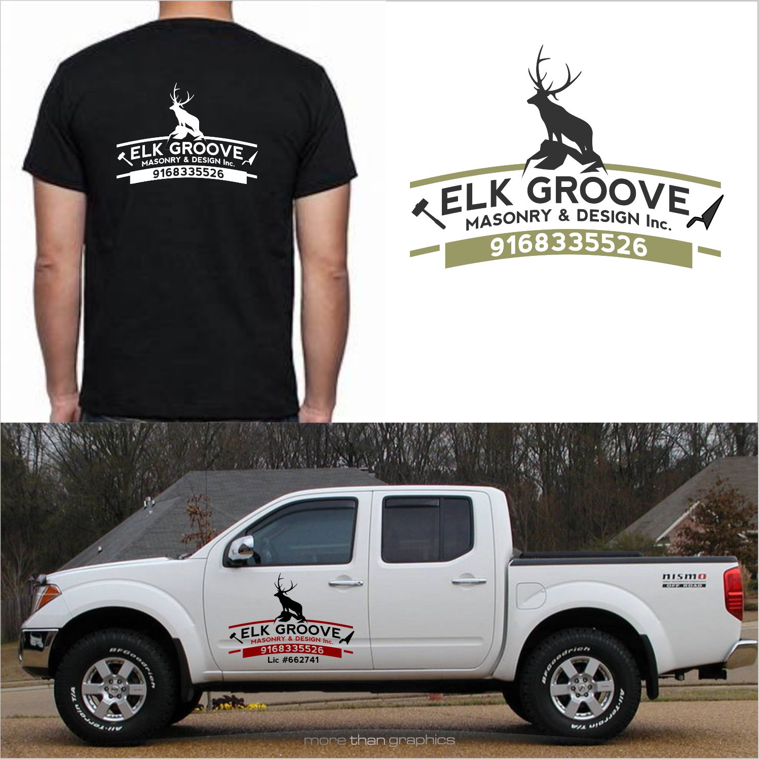 Logo Design by vladst2004 for Elk Grove Masonry & Design, Inc. | Design #17633591