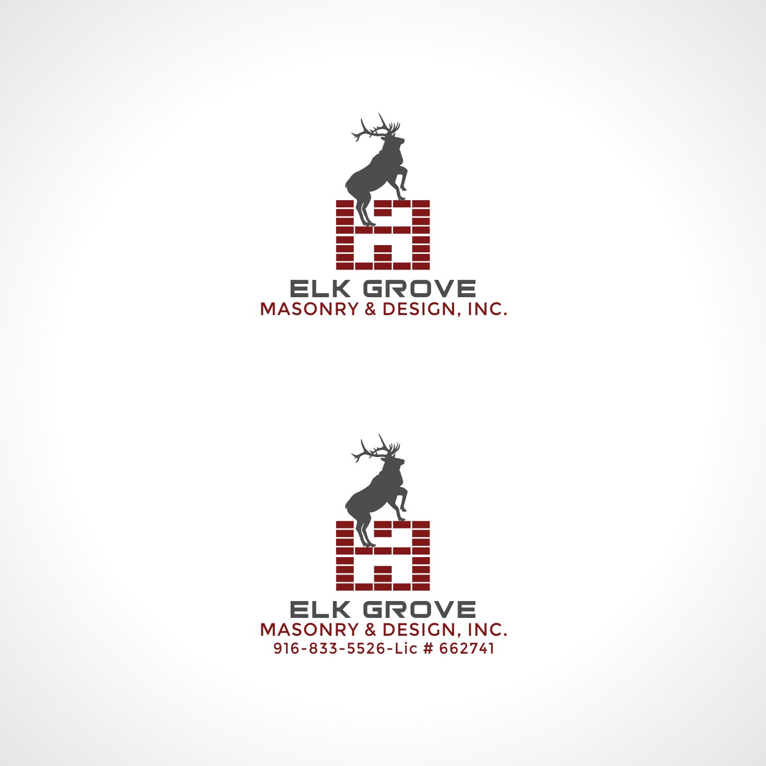 Logo Design by Joenet Jayawarna for Elk Grove Masonry & Design, Inc. | Design #17650475