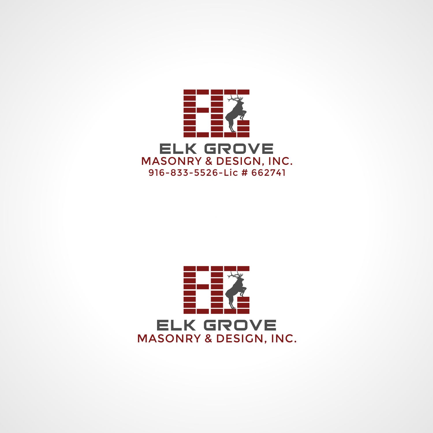 Logo Design by Joenet Jayawarna for Elk Grove Masonry & Design, Inc. | Design #17650477