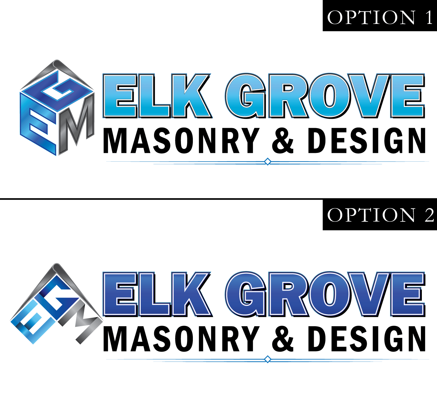 Logo Design by Ryan 76 for Elk Grove Masonry & Design, Inc. | Design #17662778