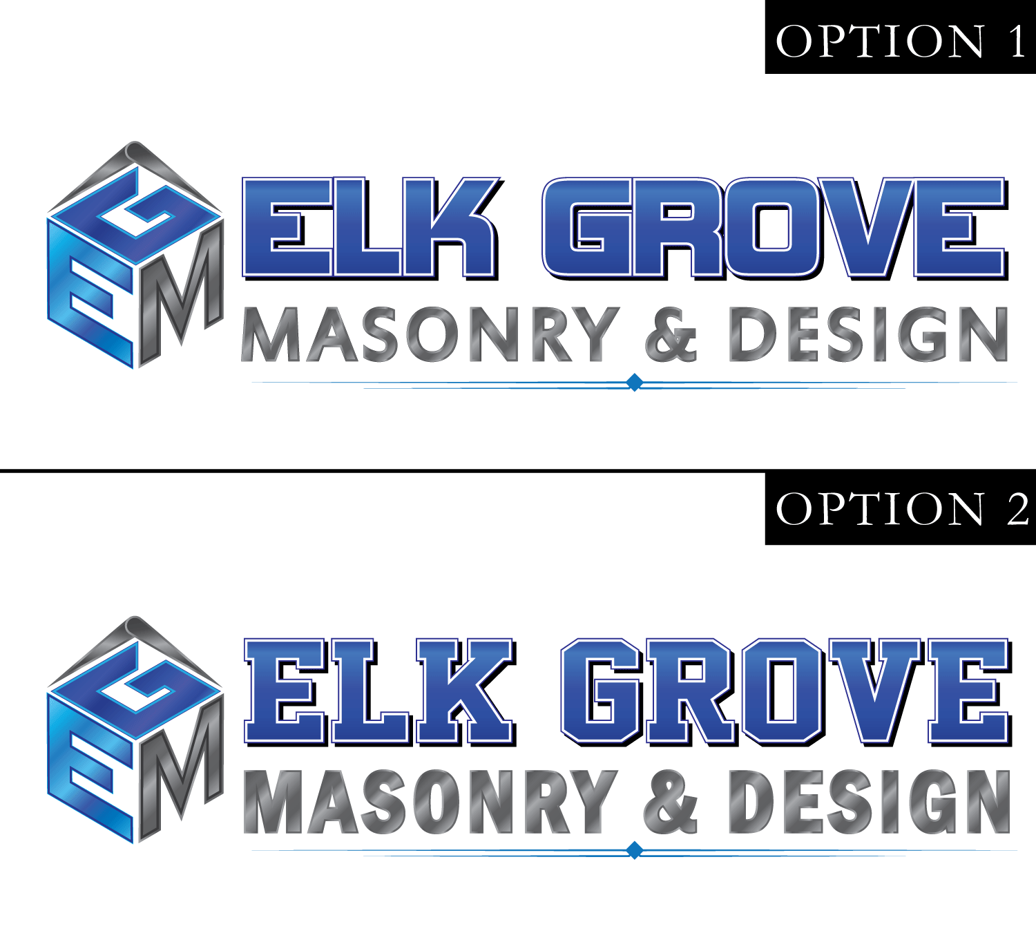 Logo Design by Ryan 76 for Elk Grove Masonry & Design, Inc. | Design #17674517