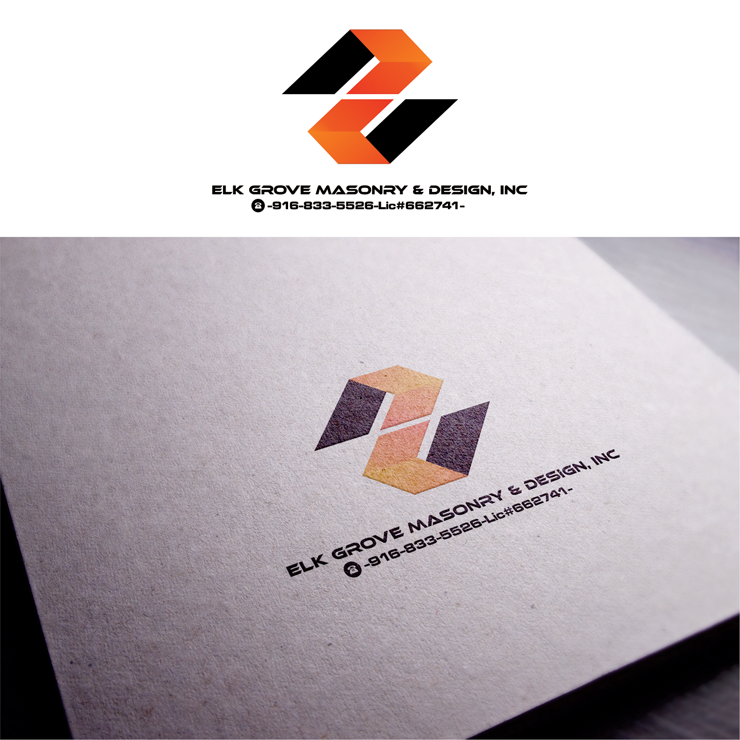 Design de Logo par triadicart pour Elk Grove Masonry & Design, Inc. | Design #17626218