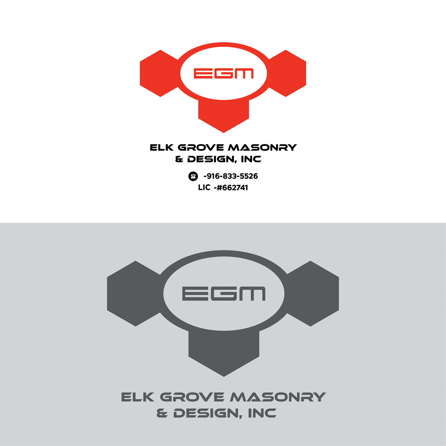 Logo Design by triadicart for Elk Grove Masonry & Design, Inc. | Design #17656966