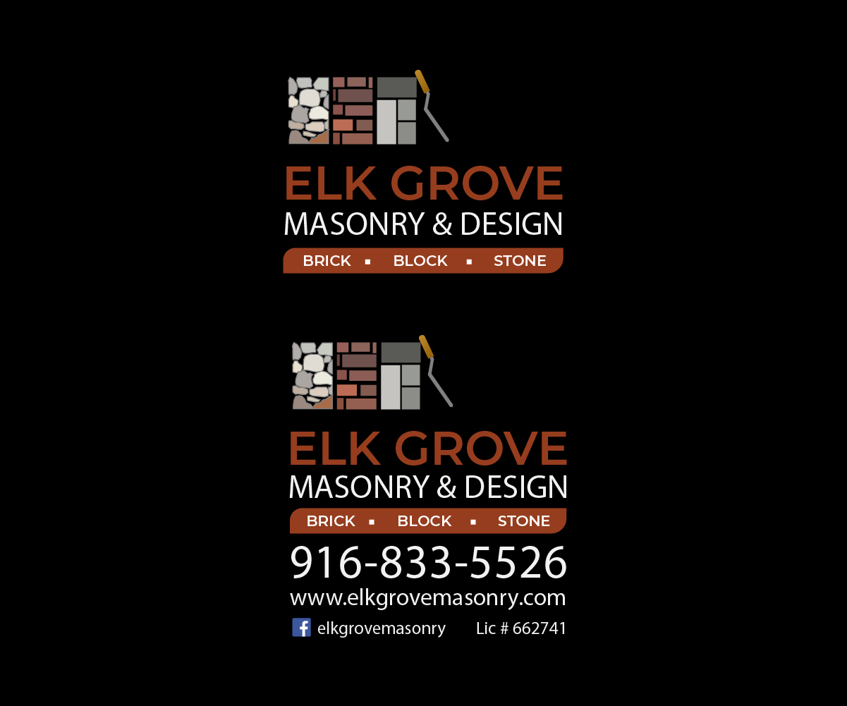 Logo Design by srdavicho for Elk Grove Masonry & Design, Inc. | Design #17652577