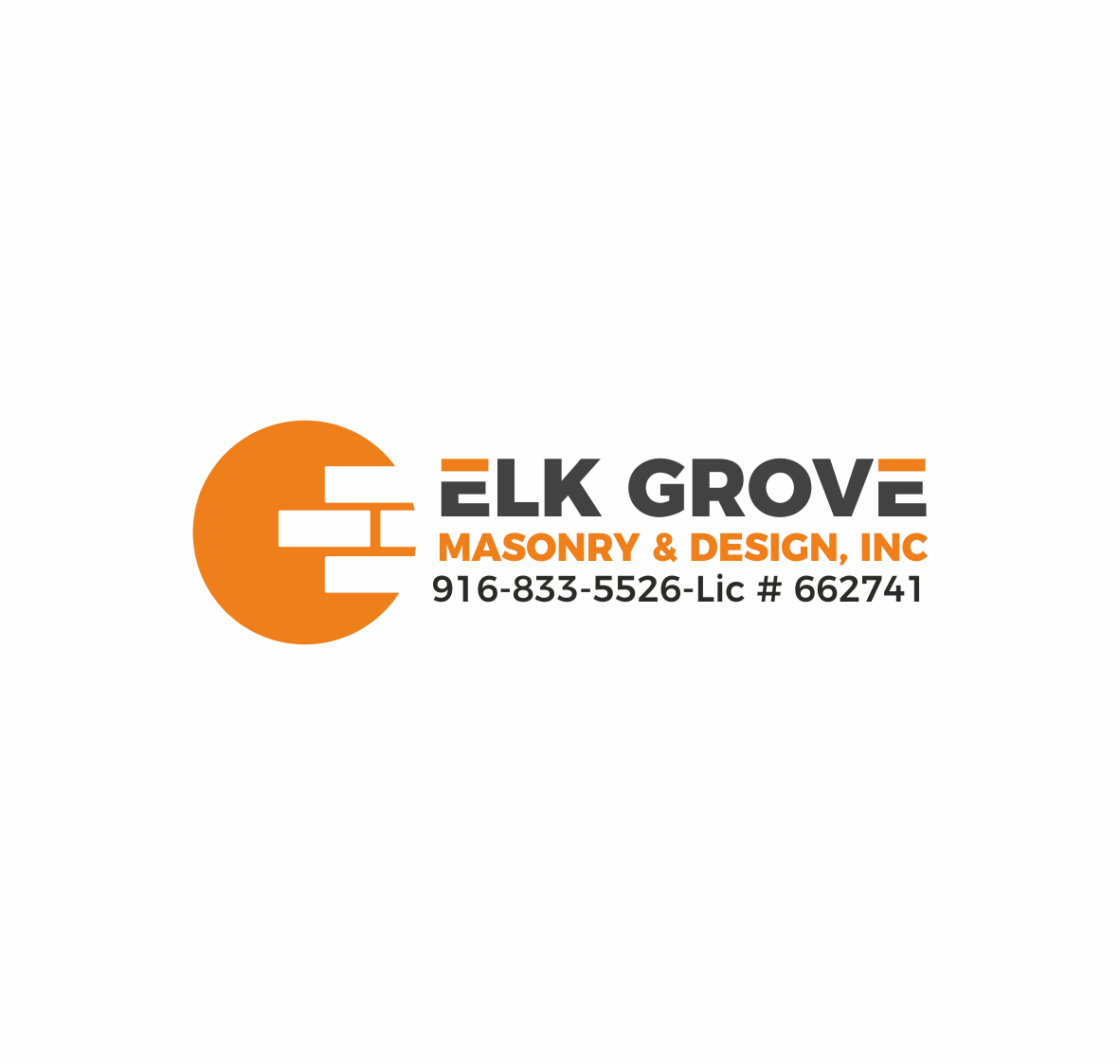 Logo Design by Creative™ for Elk Grove Masonry & Design, Inc. | Design #17651105