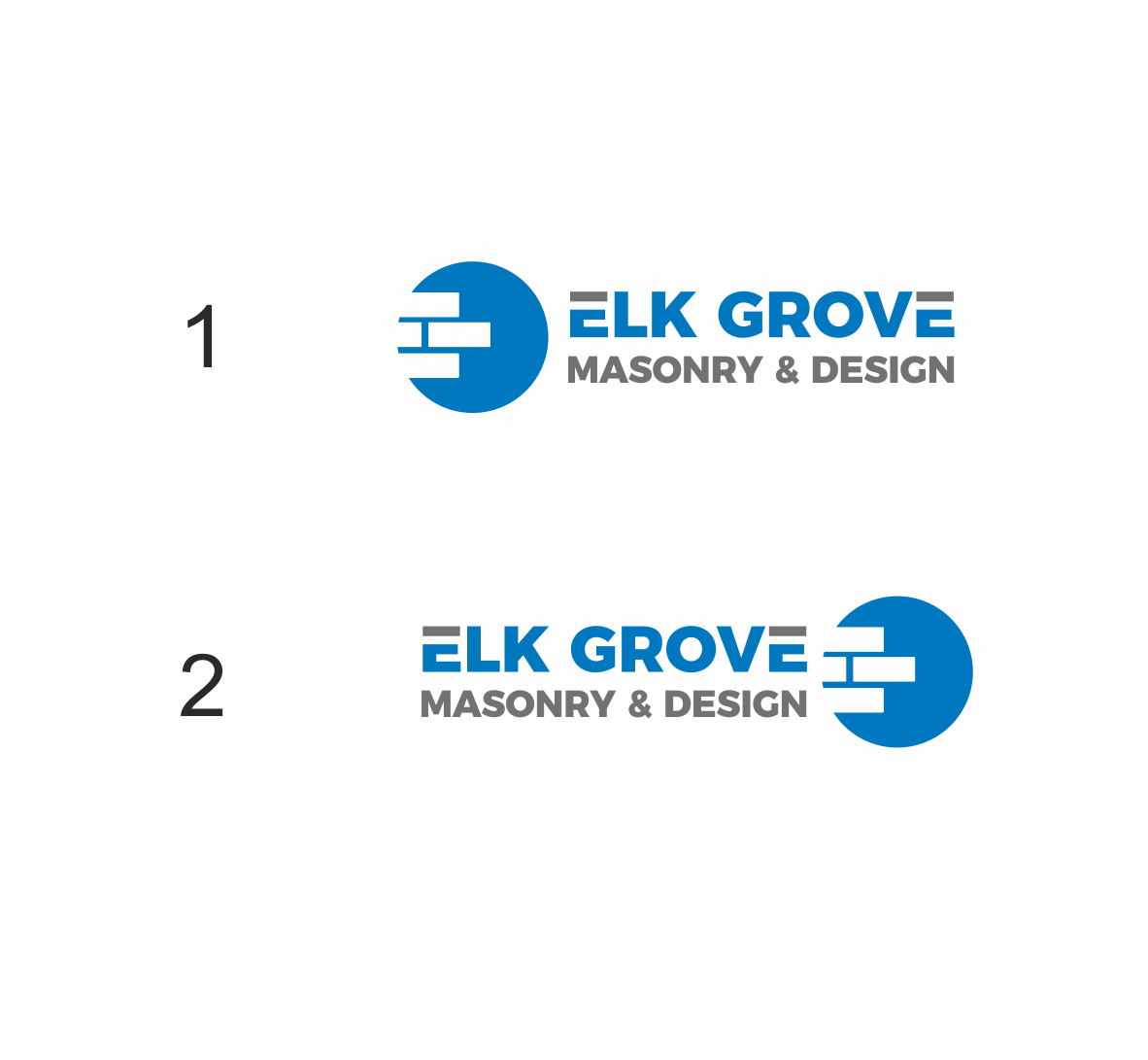Logo Design by Creative™ for Elk Grove Masonry & Design, Inc. | Design #17654414