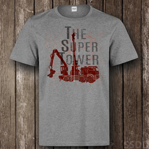 We build big machines for the logging industry and need a trendy t-shirt not just for the Ax Men ;) | T-shirt Design by SSDD