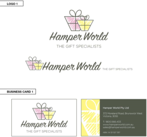 Diseño de Papelería por designs.by.eleni para Hamper World Pty Ltd | Diseño #17707454