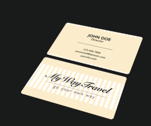 Business Card Design by JK18 for My Way Travel | Design: #17655897