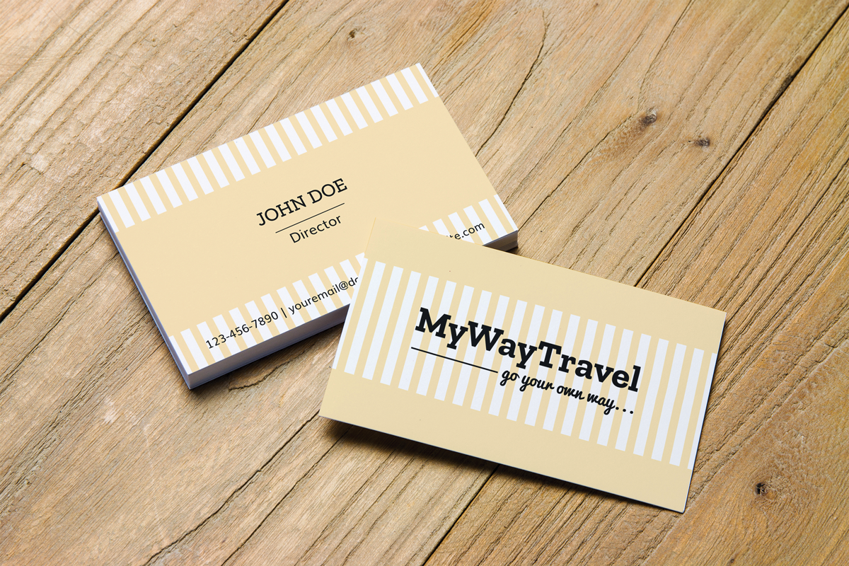 Business Card Design by JK18 for My Way Travel | Design #17664390