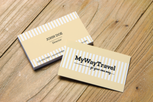 Business Card Design by JK18 for My Way Travel | Design: #17664390