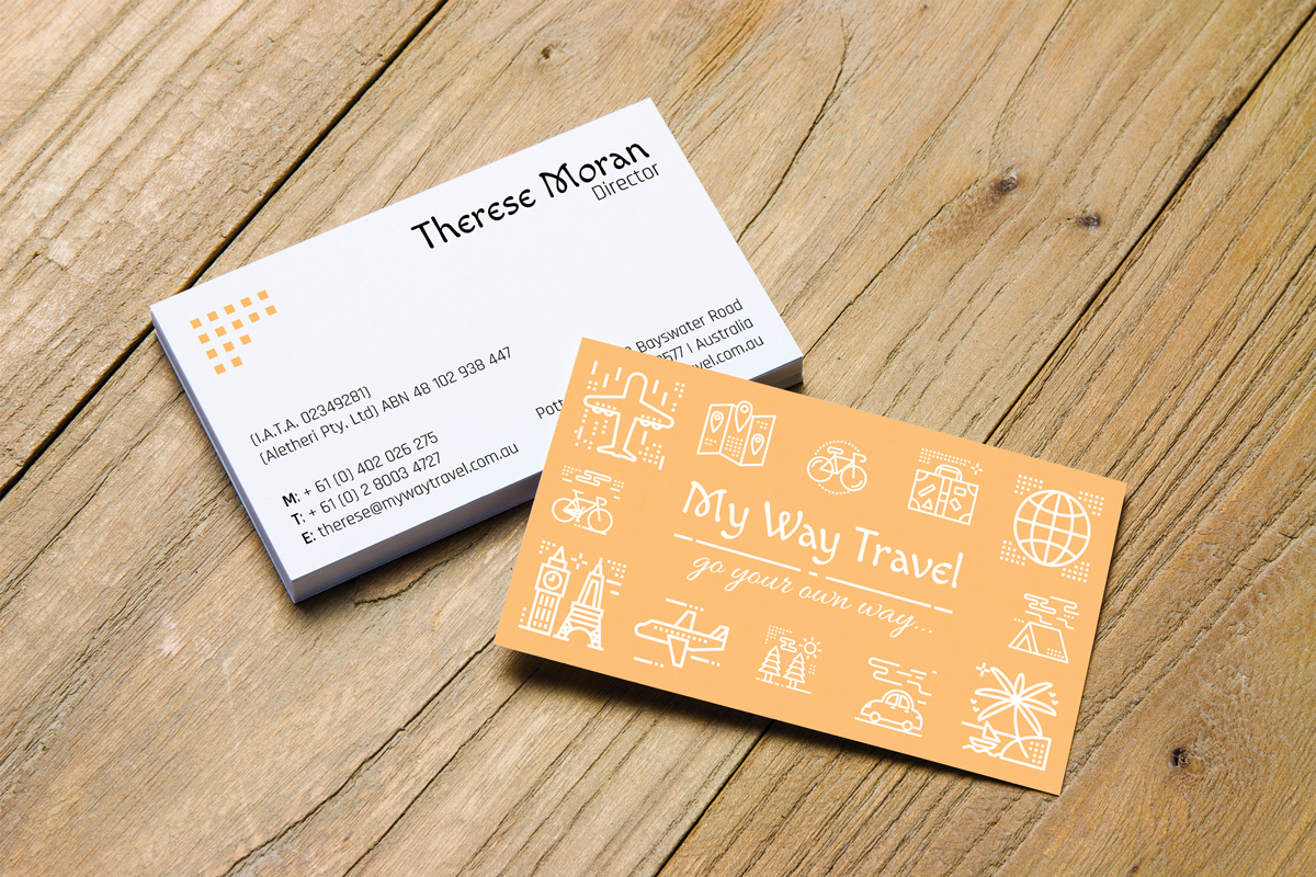 Business Card Design by JK18 for My Way Travel | Design #17686529