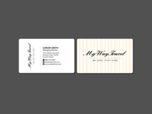 Business Card Design by Creations Box 2015 for My Way Travel | Design: #17655628