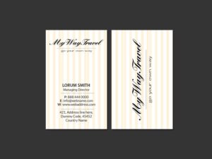Business Card Design by Creations Box 2015 for My Way Travel | Design: #17655634