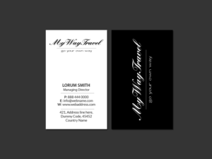 Business Card Design by Creations Box 2015 for My Way Travel | Design: #17655640