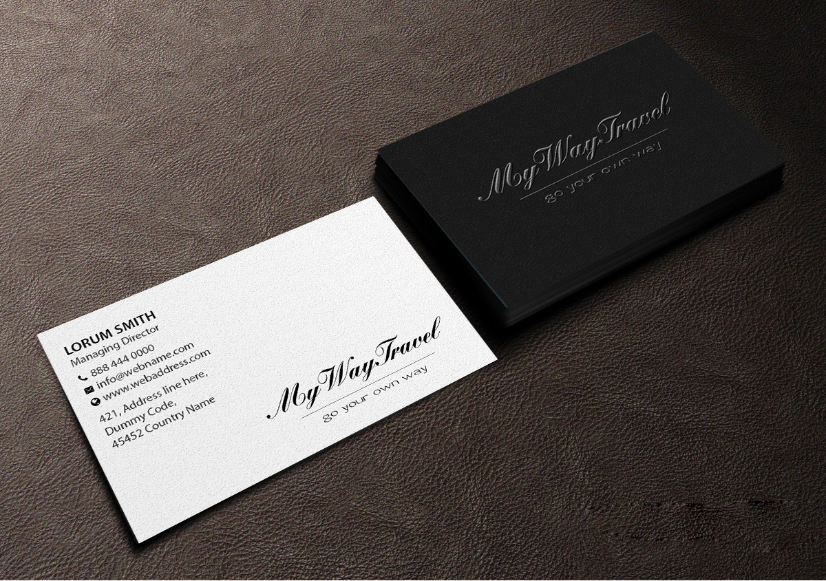 Diseño de Tarjeta de Presentación por Creations Box 2015 para My Way Travel | Diseño #17655645