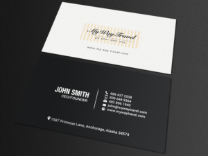 Business Card Design by chandrayaan.creative for My Way Travel | Design: #17658943