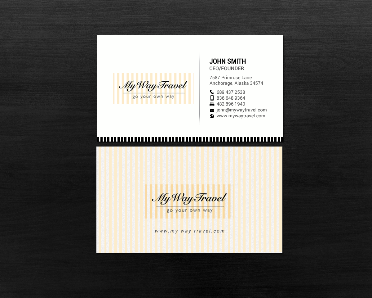 Business Card Design by chandrayaan.creative for My Way Travel | Design #17658952