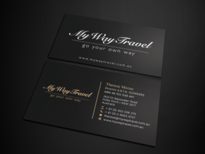 Business Card Design by Tripti Ranjan Gain for My Way Travel | Design: #17688088