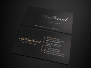 Business Card Design by Tripti Ranjan Gain for My Way Travel | Design: #17688089