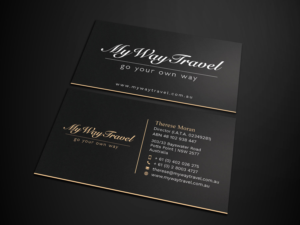 Business Card Design by Tripti Ranjan Gain for My Way Travel | Design: #17688090