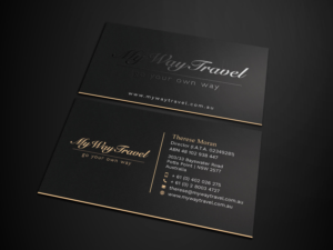 Business Card Design by Tripti Ranjan Gain for My Way Travel | Design: #17688100