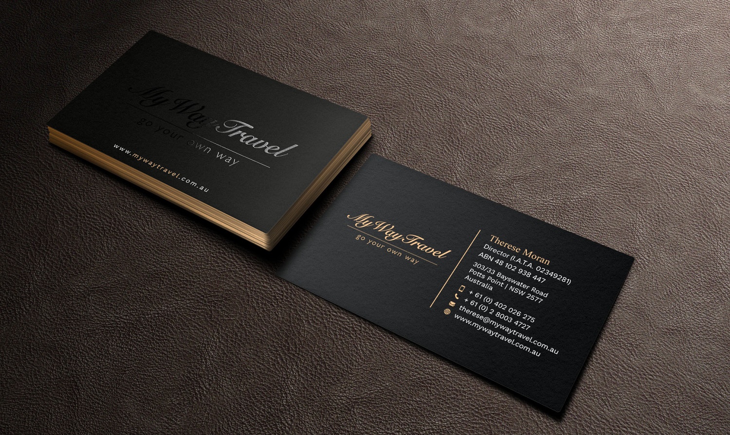 Business Card Design by Tripti Ranjan Gain for My Way Travel | Design #17688102