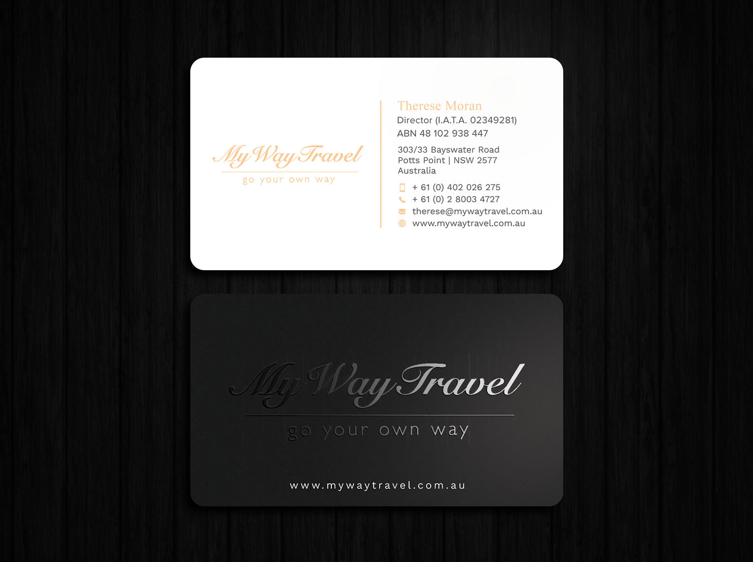 Business Card Design by Tripti Ranjan Gain for My Way Travel | Design #17688104