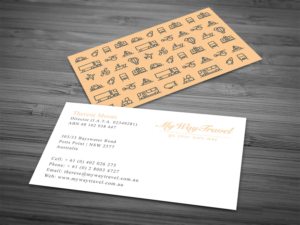 Business Card Design by Tripti Ranjan Gain for My Way Travel | Design: #17688114
