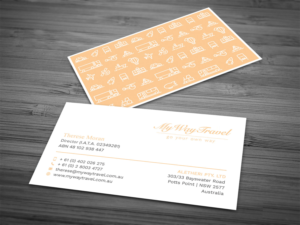 My Way Travel | Diseño de Tarjeta de Presentación por Tripti Ranjan Gain