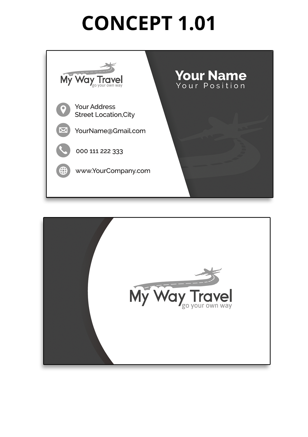 Business Card Design by 5SD solutions for My Way Travel | Design #17670684