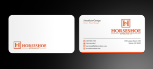 Horseshoe Beverage business cards | Visitenkarten-Design von Sandaruwan