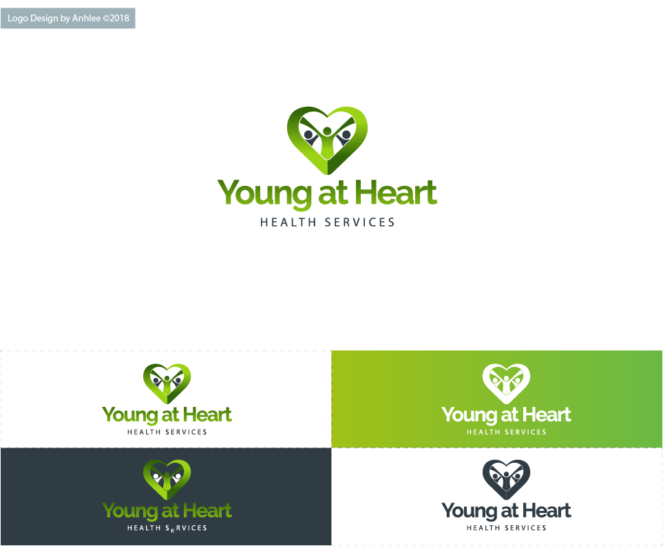 Logo and Business Card Design by Anhlee for Young at Heart | Design #17681354