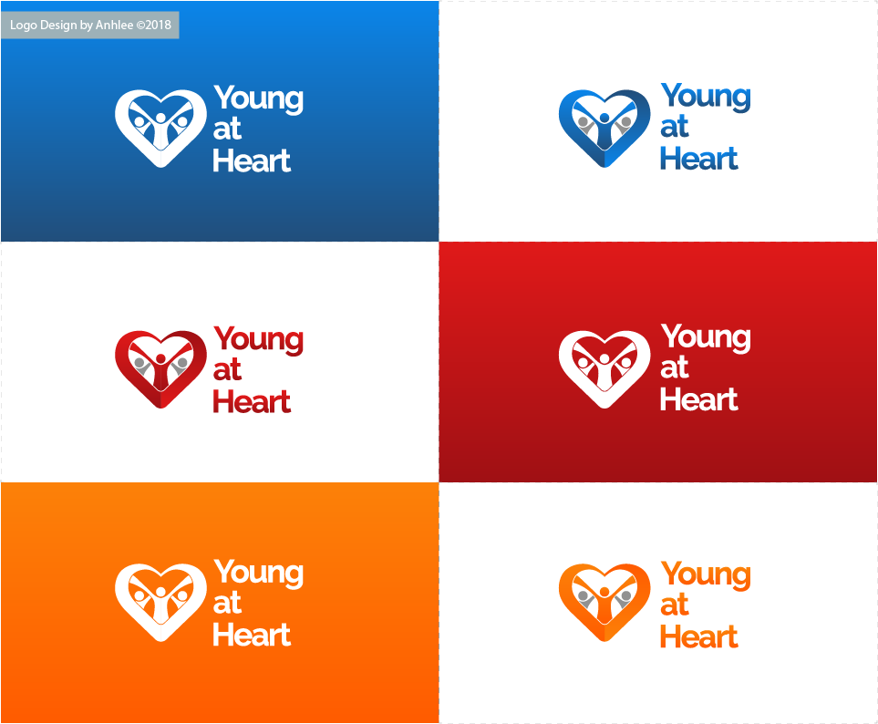 Logo and Business Card Design by Anhlee for Young at Heart | Design #17684116