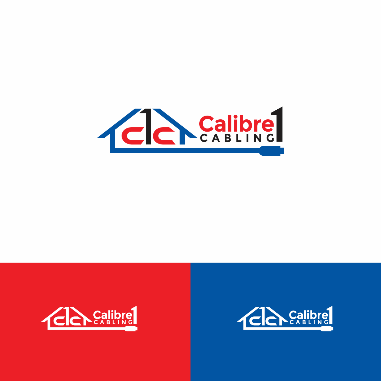 Logo Design by Arham Hidayat for Calibre 1 Cabling | Design #17708863