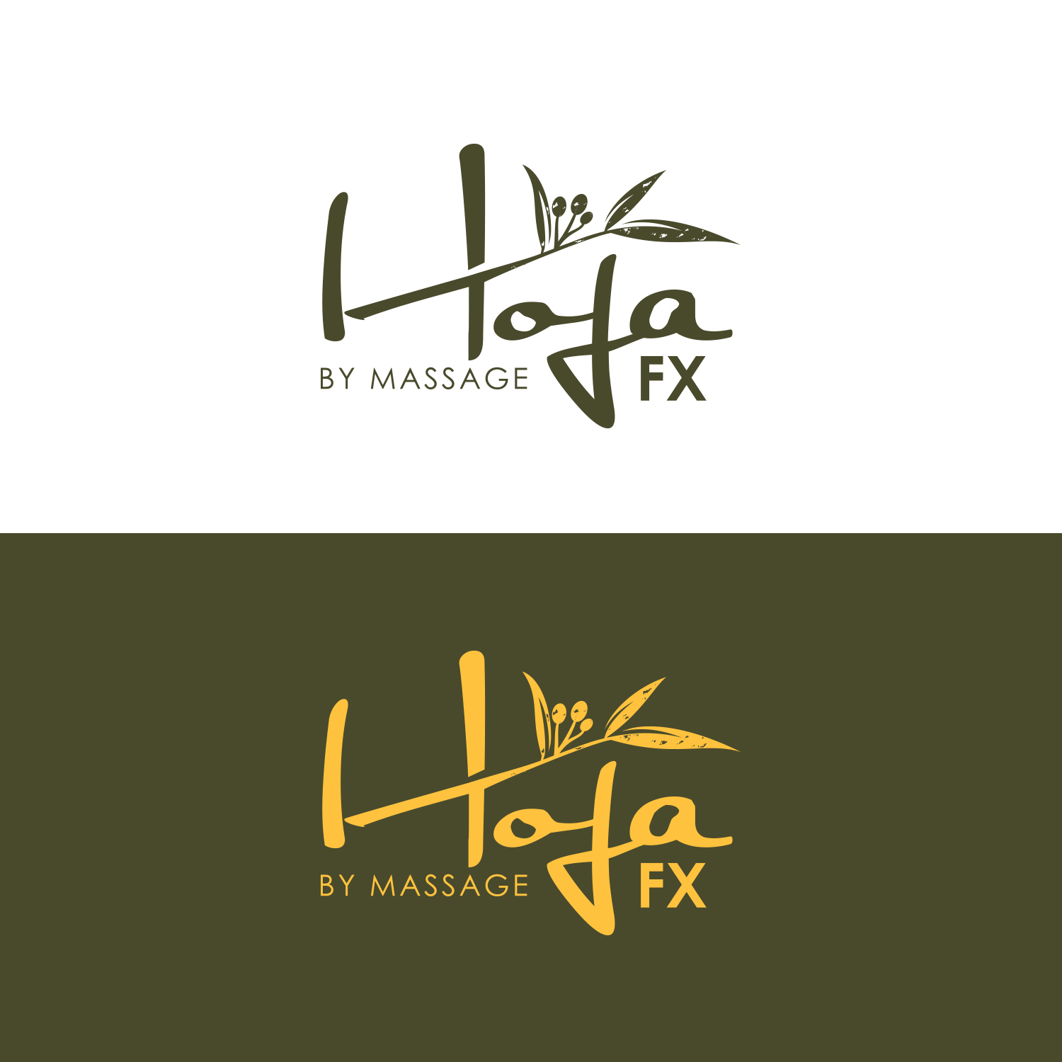 Design de Logo par Akisaputra pour Hoja by Massage FX | Design : #17700448