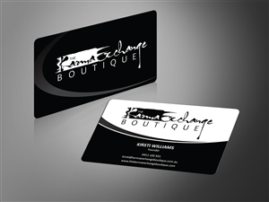 'The Karma Exchange Boutique' Ecommerce boutique (womens clothing) needs a business card design | Business Card Design by MT