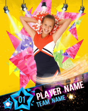 Youth Sports Digital Photography Template for 3D Photo Prints