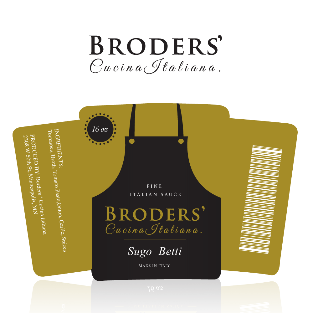 Label Design by Sucre for Broders' Cucina Italiana | Design #17667084