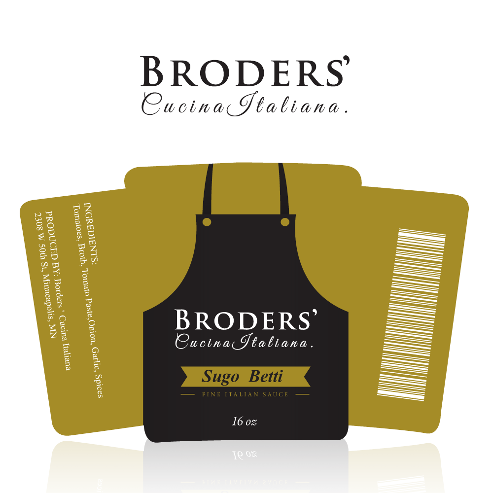 Label Design by Sucre for Broders' Cucina Italiana | Design #17667085