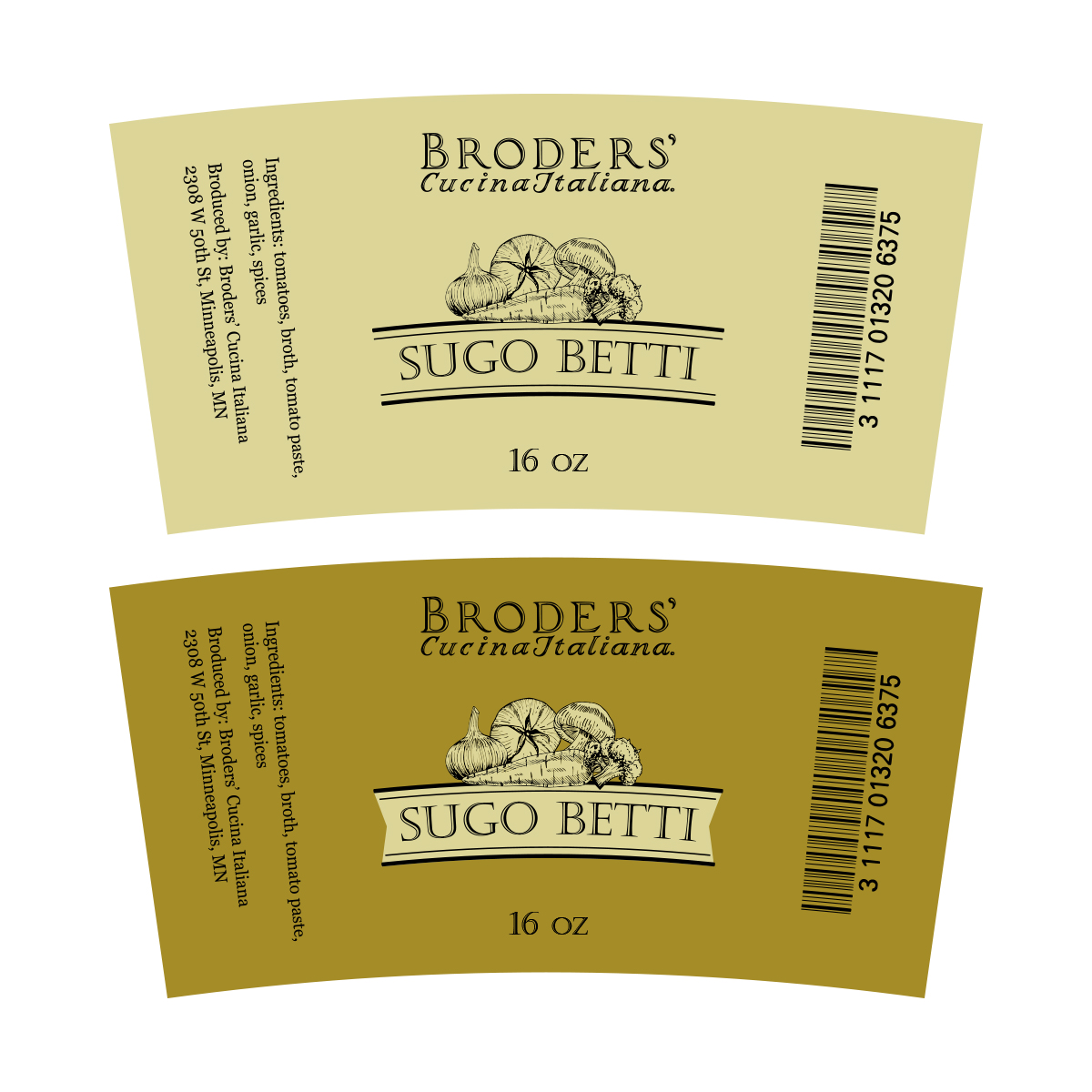 Label Design by Valtti Design for Broders' Cucina Italiana | Design: #17649593