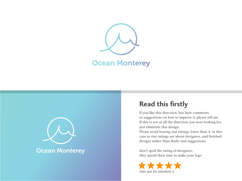 Logo Design by Atvento Graphics for Ocean Monterey | Design #18757169