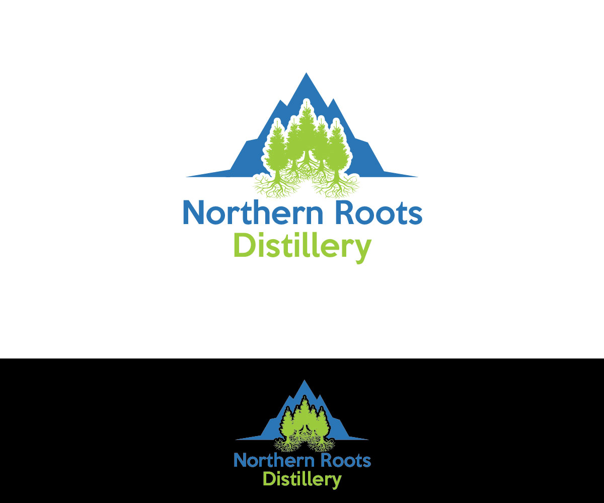 Logo Design by Isnah Logo for Northern Roots Distillery | Design #17647048