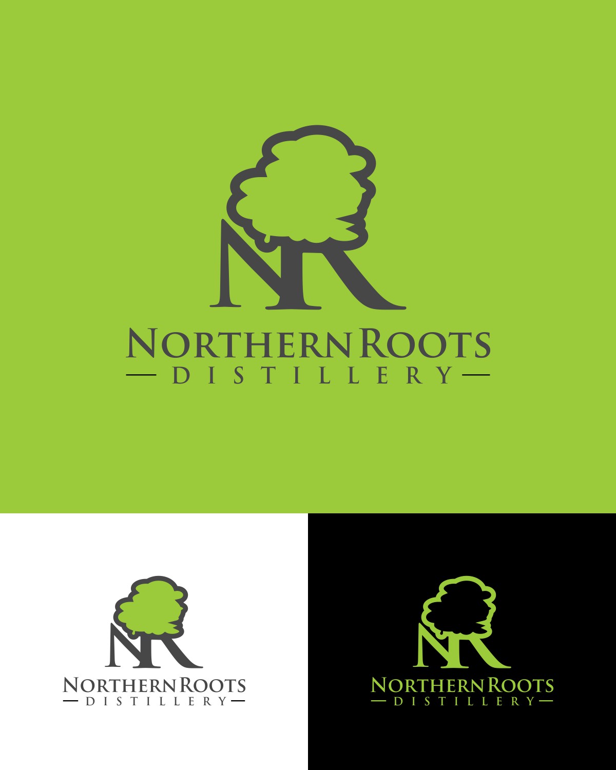 Logo Design by bojboga for Northern Roots Distillery | Design #17672233